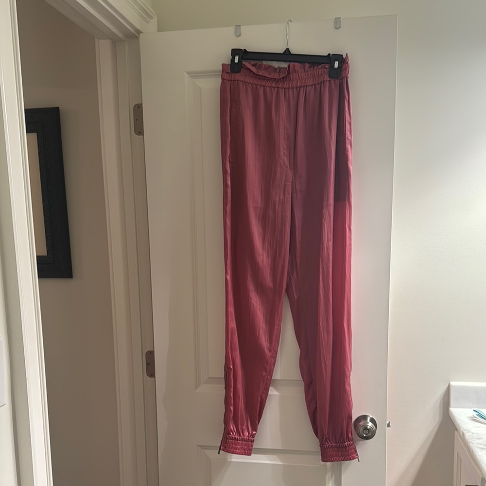 Tibi Satin Pink Pants
